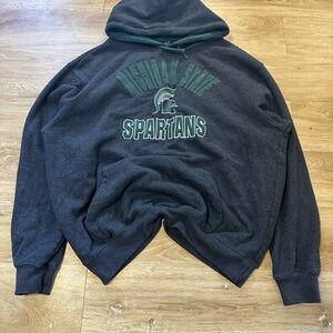 Michigan State Spartans MSU Grey Hoodie, Size XXL Campus Heritage Super Soft